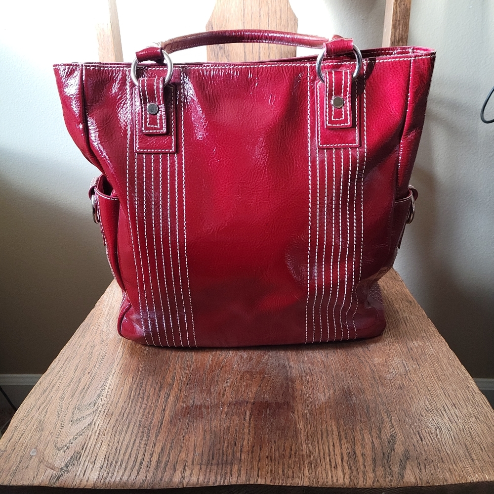 Nordstrom Genuine Leather bag. Red patent leather